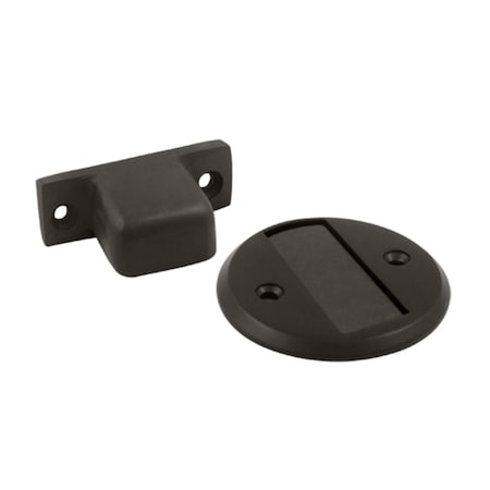 Patioplus Magnetic Door Holder Flush 2.5 in. Diameter, Oil Rubbed Bronze - Solid PA2667152